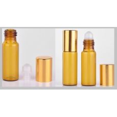 Staklena amber roll on bocica 5ml