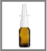 Staklena amber flasica 10ml sa nazalnom pumpicom