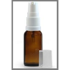 Staklena amber bocica 10ml sa serum pumpicom