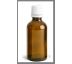 Staklena amber flasica 100 ml sa zatvaracem sa sigurnosnim prstenom