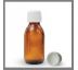 Staklena amber bocica 125ml sa zatvaracem