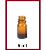 Staklena amber flasica 5ml