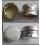 Aluminijumski sivi zatvarac za bocice precnika 18 mm MPM